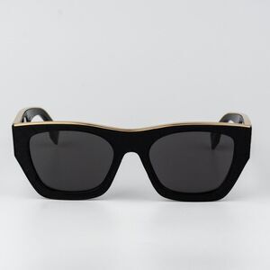 Fendi LEATHER LIMITED EDITION Men Sunglasses Square Black Grey FE40126I 01A